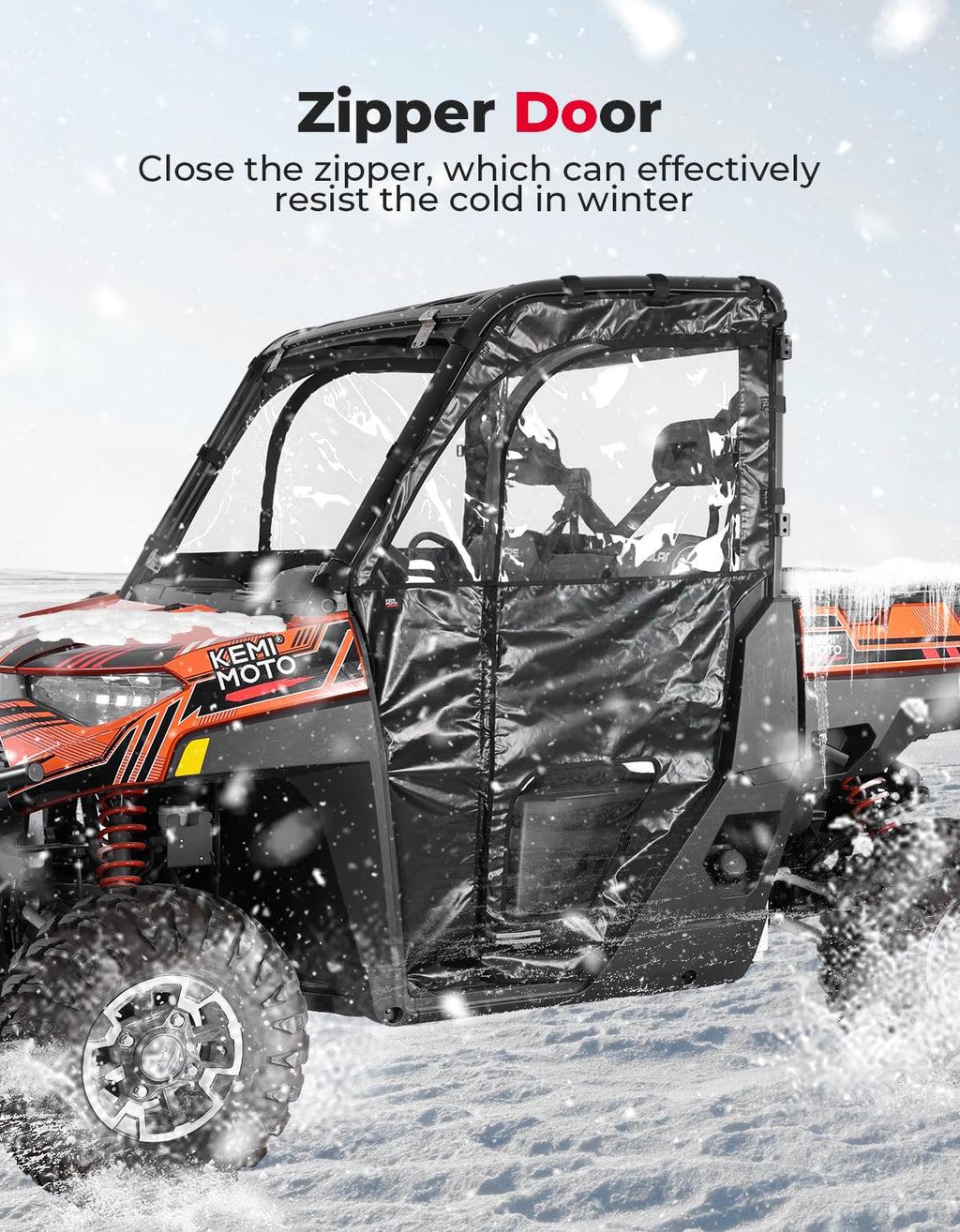 UTV Cab Enclosure Upper Doors for Ranger XP 1000 (2017-2025) – fits Polaris Ranger XP 1000 (view 4)