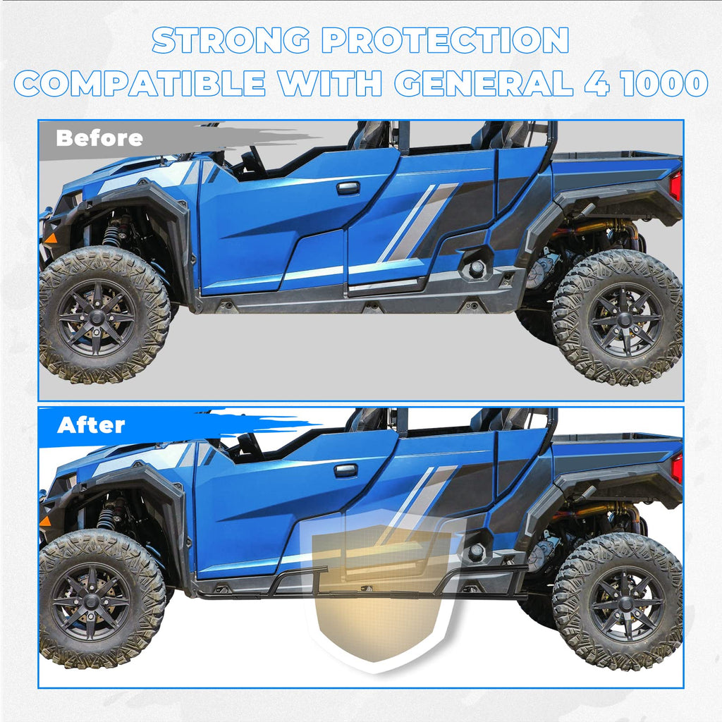 Nerf Bars Rock Sliders for Polaris General XP 4 1000 – fits Polaris General 4 1000 (view 3)