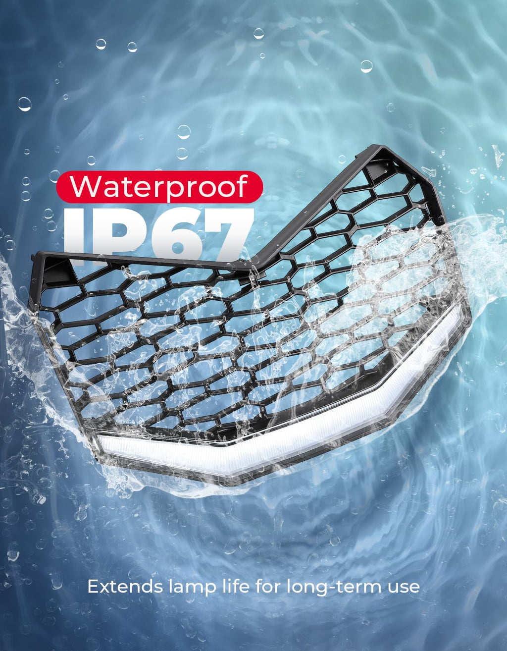 Front Bumper Mesh Grill For Can-Am Maverick X3 – fits Can-Am Maverick X3 MAX (view 4)