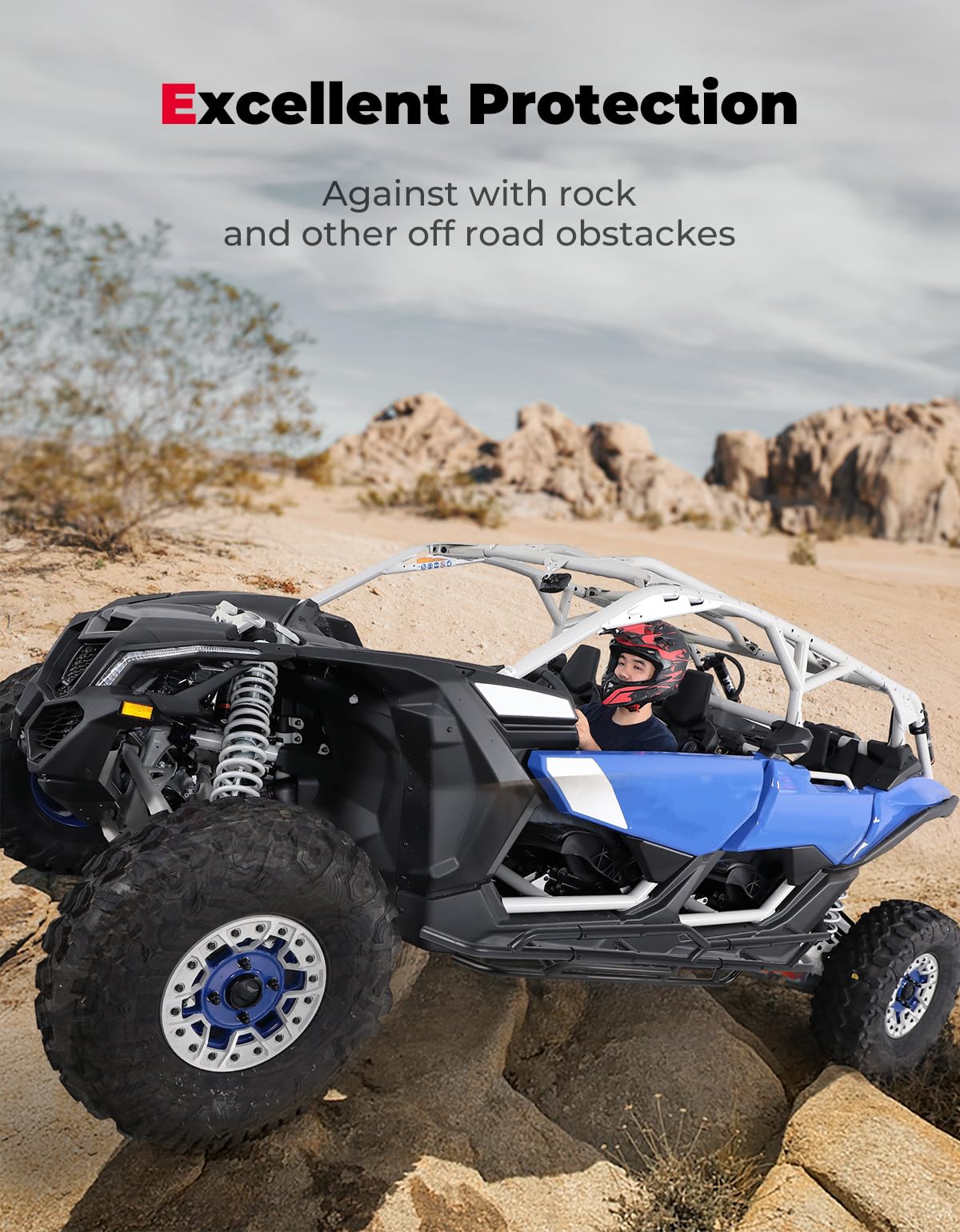 1 Pair Nerf Bars, Rock Sliders for Can-Am Maverick X3 MAX