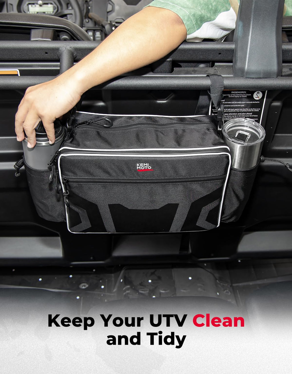 UTV Storage Bag for Pioneer 1000-6/RZR XP 1000 4/Defender Max – fits Can-Am Defender (view 4)