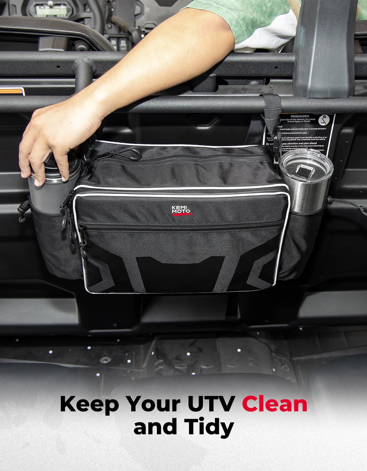 UTV Storage Bag for Pioneer 1000-6/RZR XP 1000 4/Defender Max – fits Can-Am Defender (view 4)