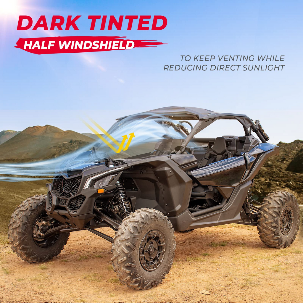 Front Half Windshield for Can-Am Maverick X3 – fits Can-Am Maverick X3 MAX (view 4)