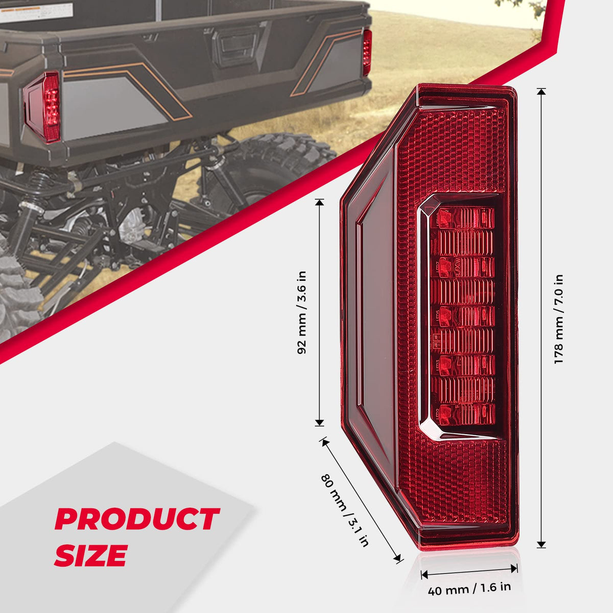 Tail Light for Polaris Ranger / General (1 PCS)