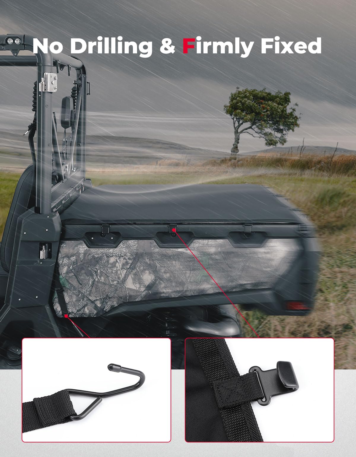 Soft Cargo Bed Cover for CFMOTO UFORCE 1000/1000 XL