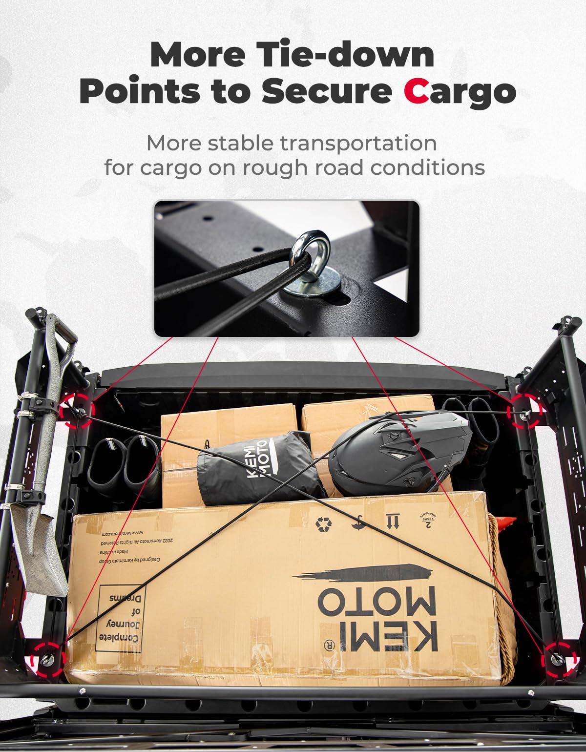 Heavy Duty Rear Cargo Rack for Polaris Ranger 1000/XP 1000/XP 900/XP 570