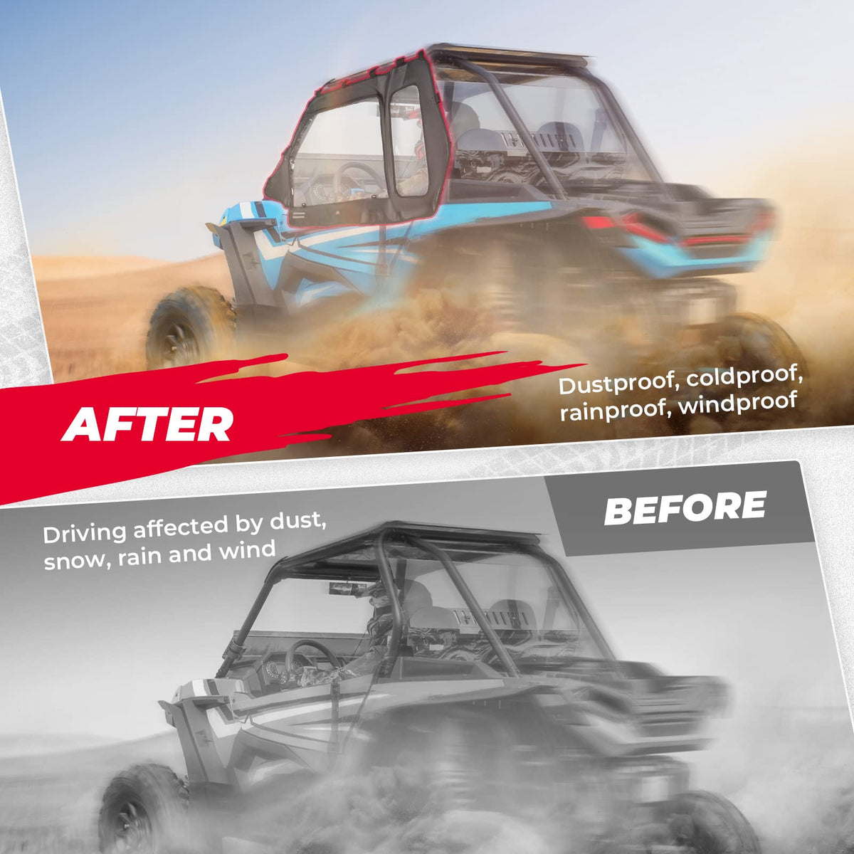 Cab Enclosures Front Windshield for Polaris RZR XP 1000/4 – fits Polaris RZR XP 1000 (2014-2023) (view 5)