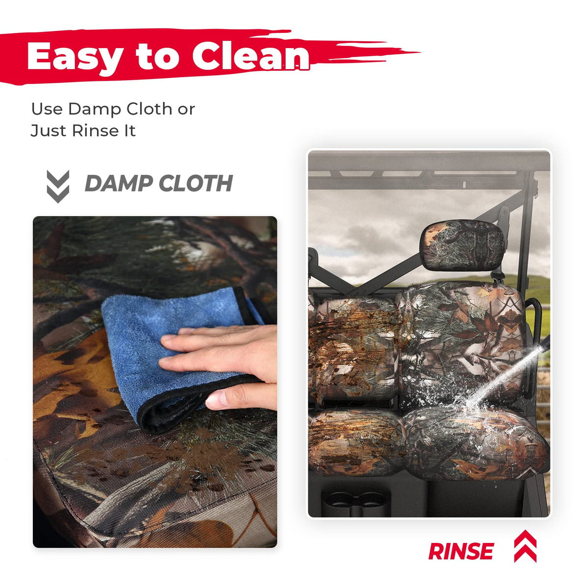 Camouflage Seat Cover for Can Am Defender HD5|7|8|9|10