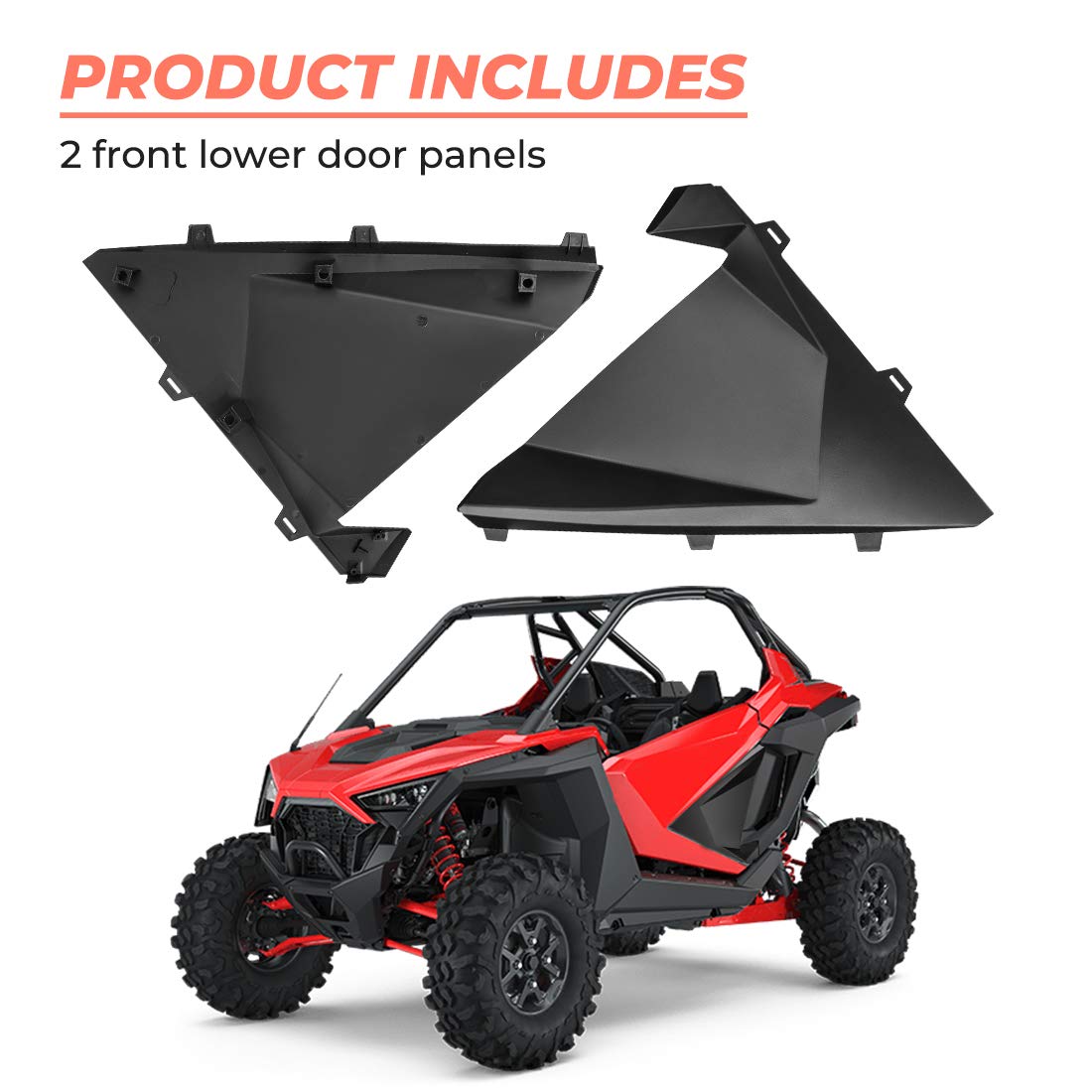 UTV Lower Half Doors Panels for RZR PRO XP/R/Turbo R 2020-2024 – fits Polaris RZR (view 5)