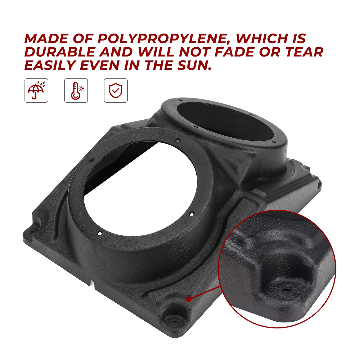 ATV/UTV/Cart Overhead Speaker Mount Enclosure 6.5inch