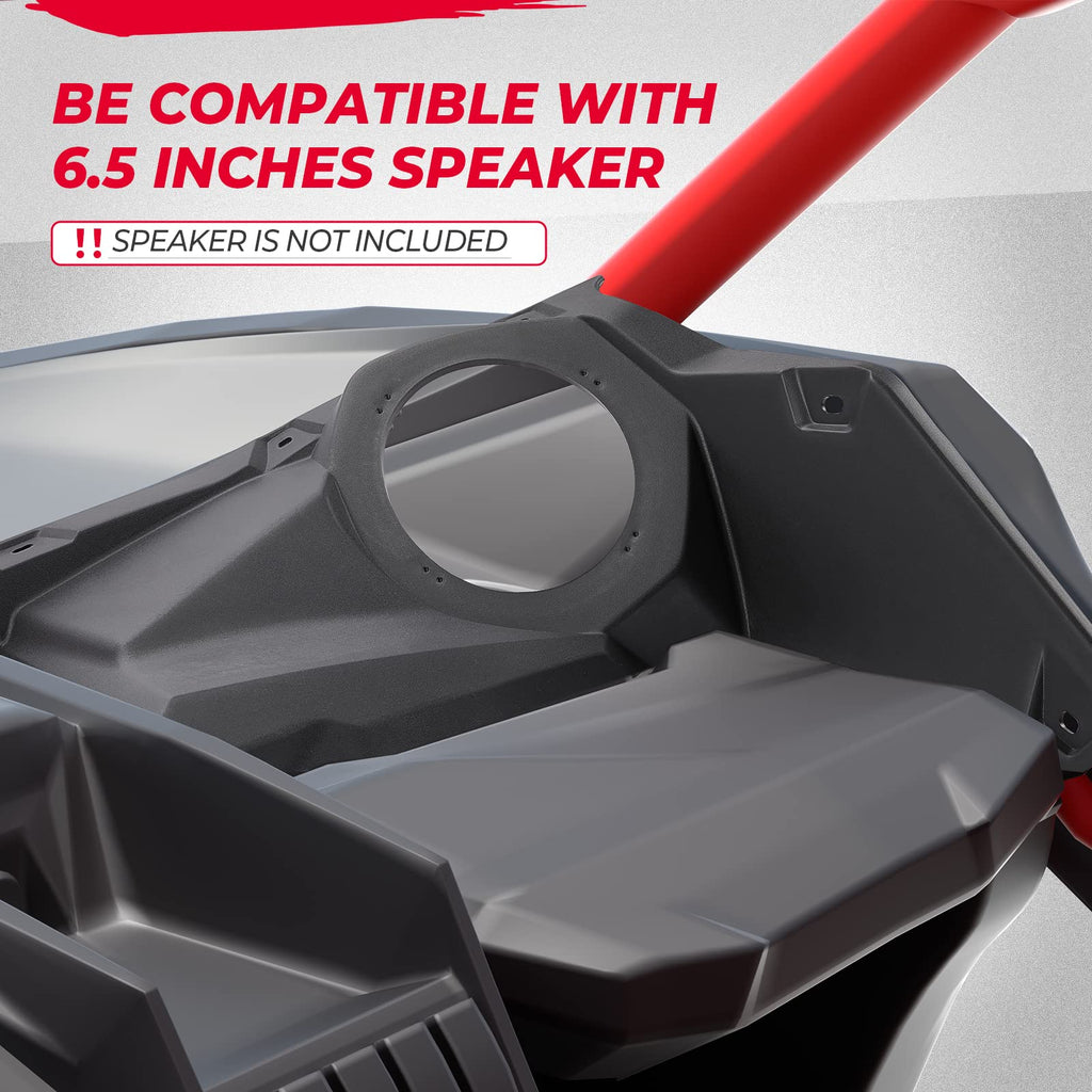 Front Dash Speaker Pods for Can Am Maverick X3 / X3 Max – fits Can-Am Maverick X3 2-Seat (view 5)