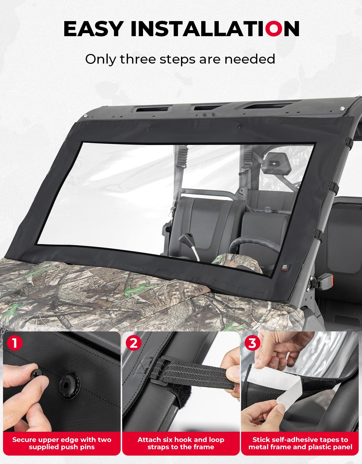Soft Front Windshield / Window for CFMOTO Uforce 1000/1000XL