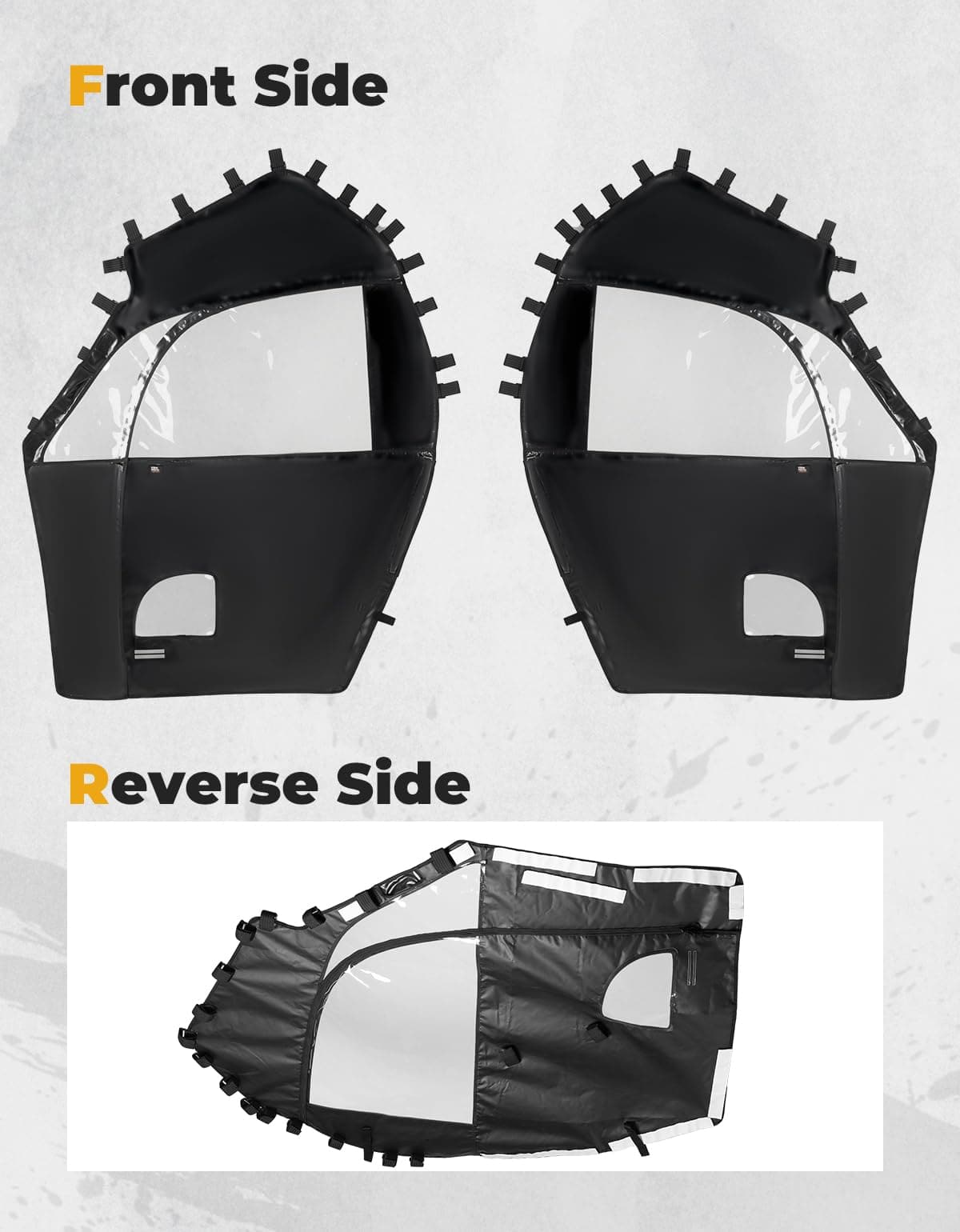 UTV Soft Cab Enclosure for RZR 570/Trail 570/800/S 800/900 – fits Polaris RZR (view 6)