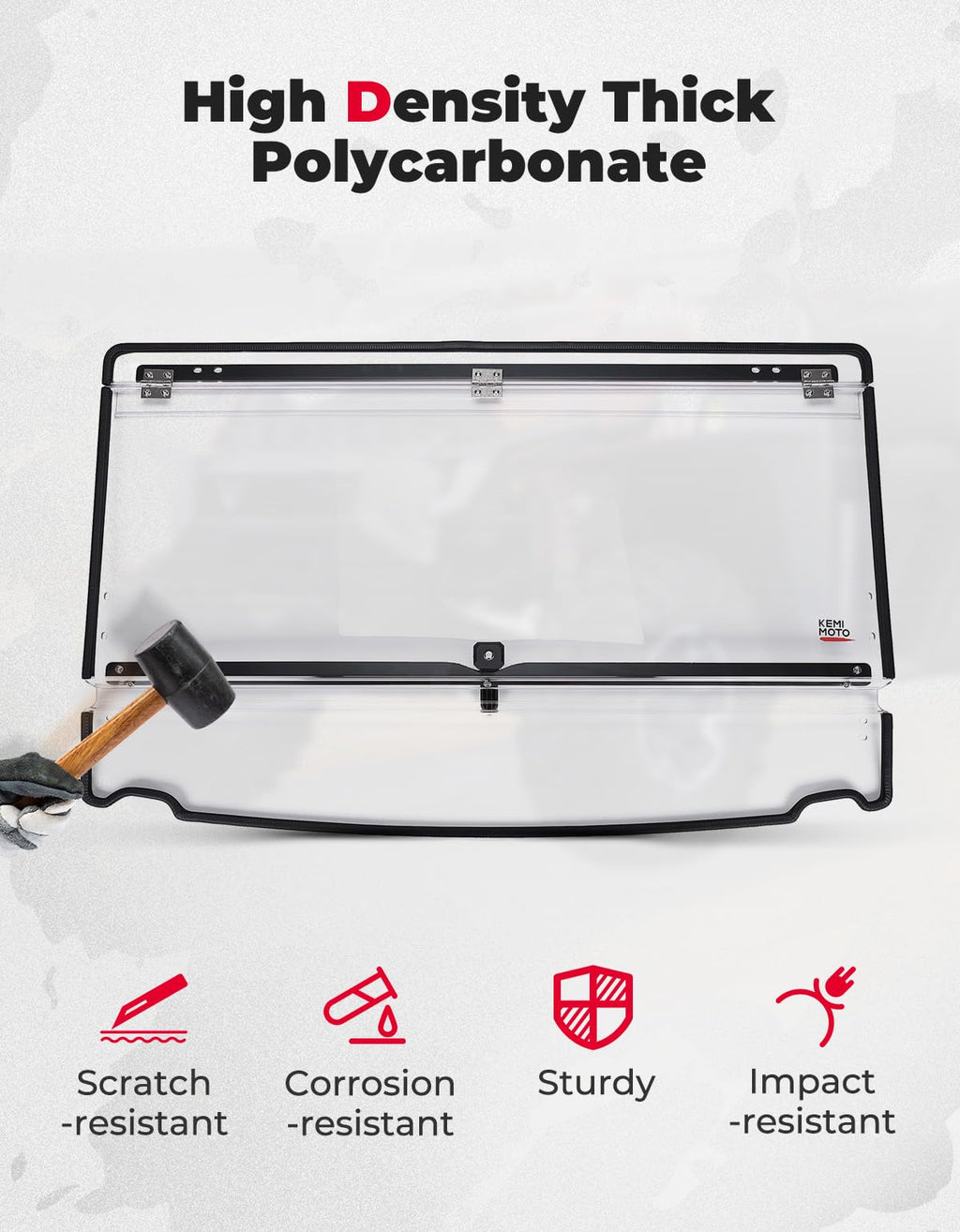 2-IN-1 Flip Windshield for Polaris Ranger XP 900/1000/ Crew 2014-2026