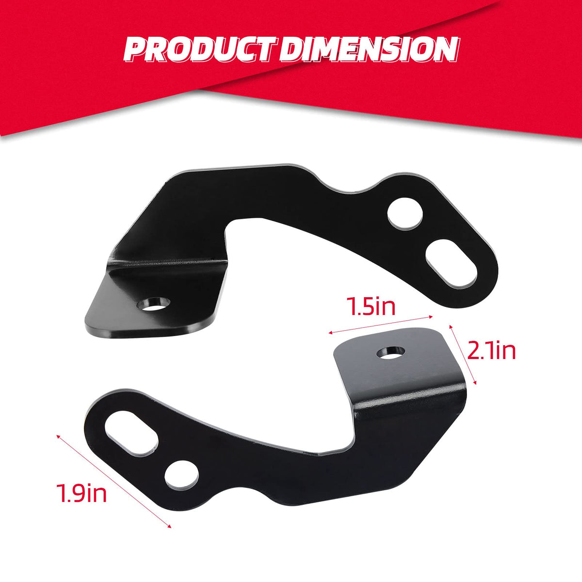 LED Light Mount A-Pillar Mount Light Bracket for Polaris RZR (2 packs) – fits Polaris RZR 900 (view 5)