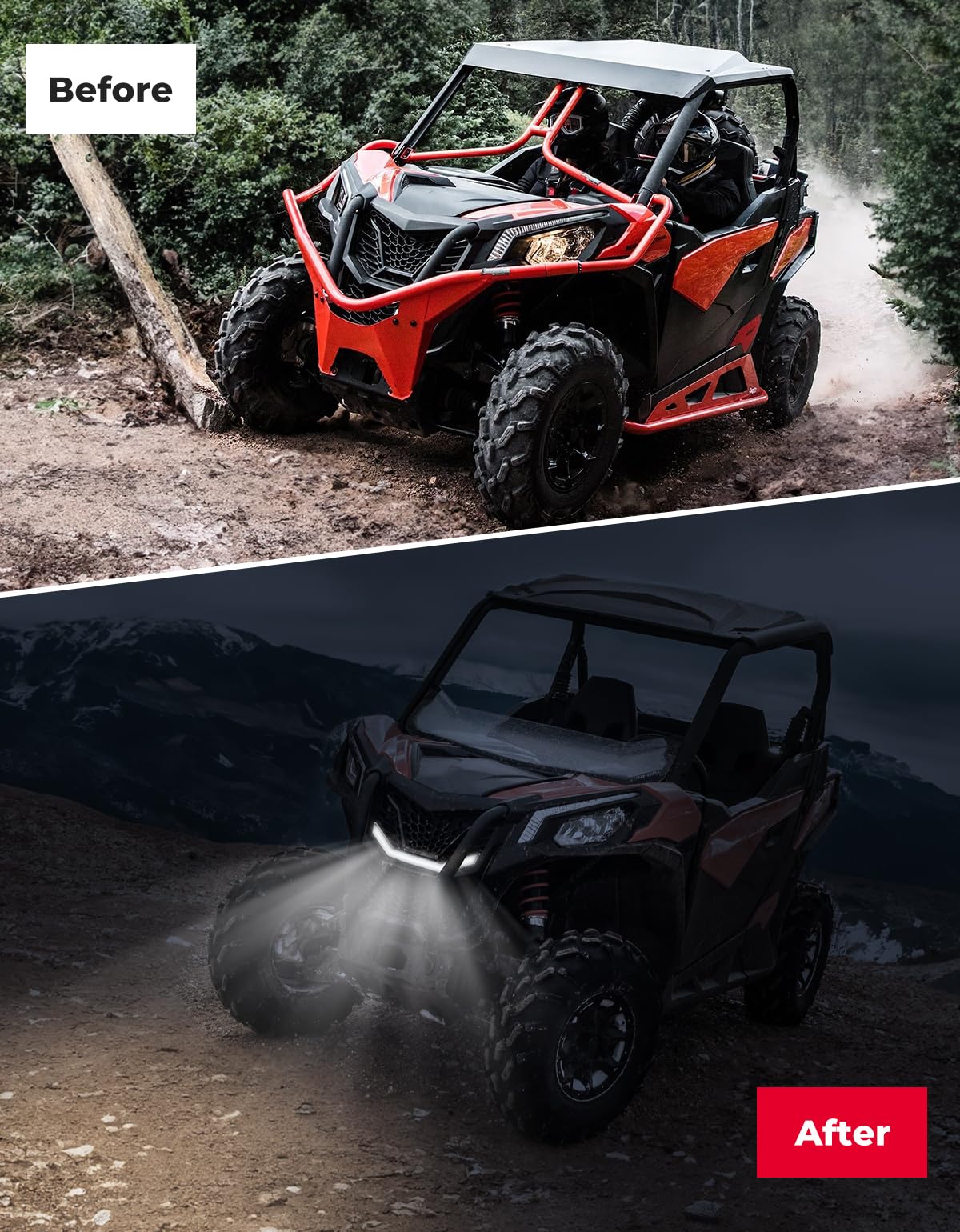 Front Grille Light, LED Accent Light for Can-Am Maverick Trail Sport