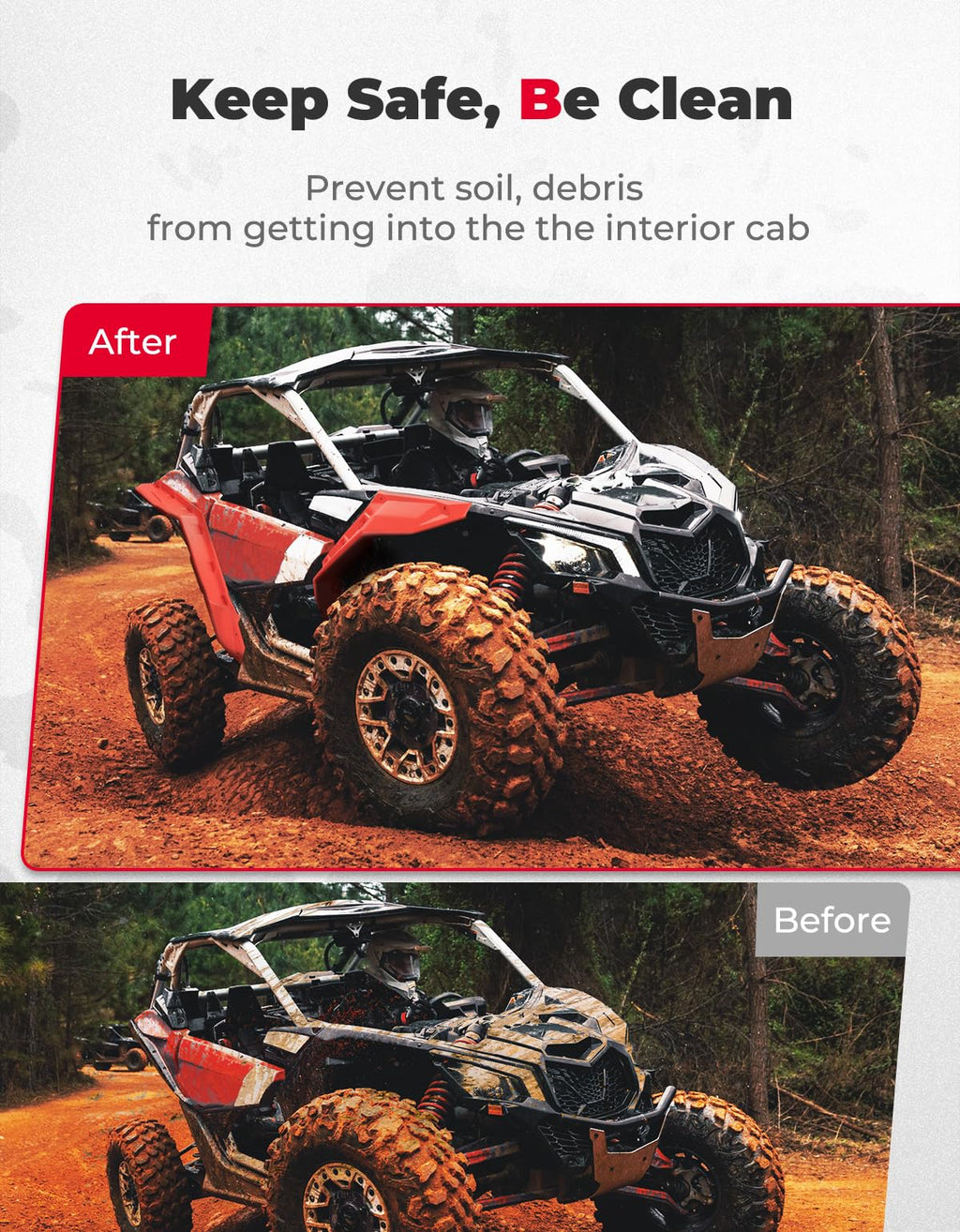 Red Fender Flares for Can-Am Maverick X3 / X3 MAX – fits Can-Am Maverick X3 2-Seat (view 5)