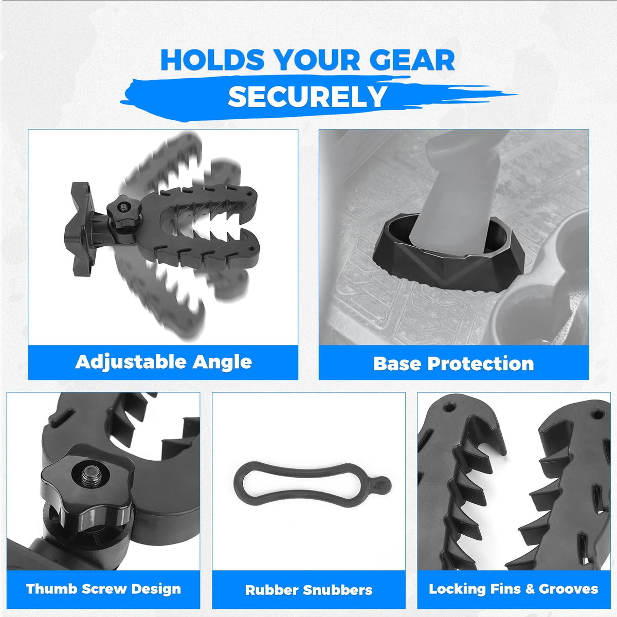 UTV Rifle Gun Holder for Polaris Ranger & General – fits Polaris General 1000 (view 5)