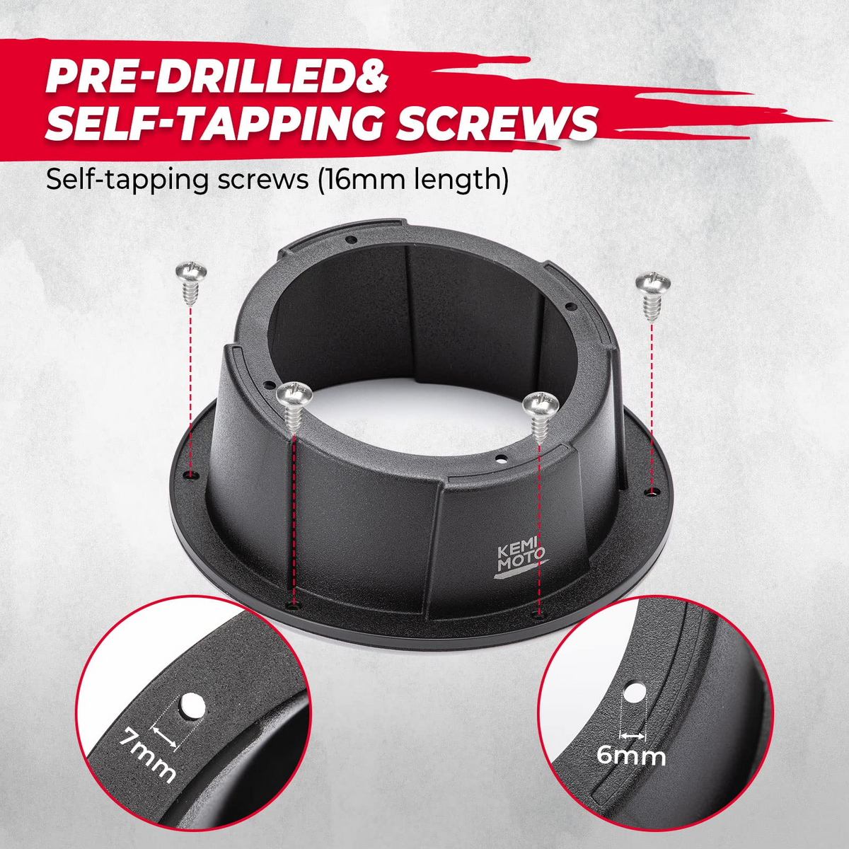 6.5 Inch Mount Speaker Pod For UTVs, RVs, Cars, Boats, Trunks, Trailers