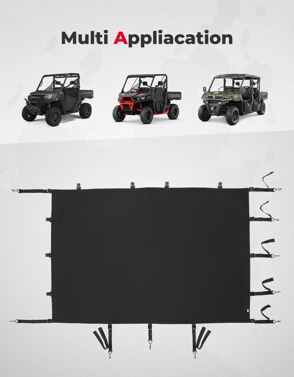 Stretchable Cargo Bed Net for Can-Am Defender / Polaris Ranger General – fits Polaris General 1000 (view 5)