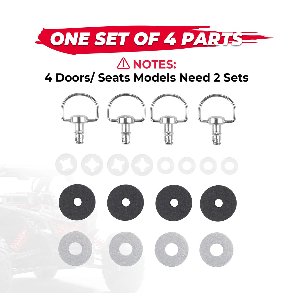Roof Pins Quick Release Bolts For Can-Am Maverick X3 / X3 MAX – fits Can-Am Maverick Trail 700 / 800 / 1000 (view 5)