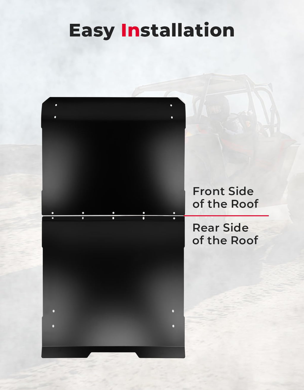 Aluminum Roof for RZR PRO XP4/ Turbo R4 2020-2024 – fits Polaris RZR Turbo R 4 (view 4)