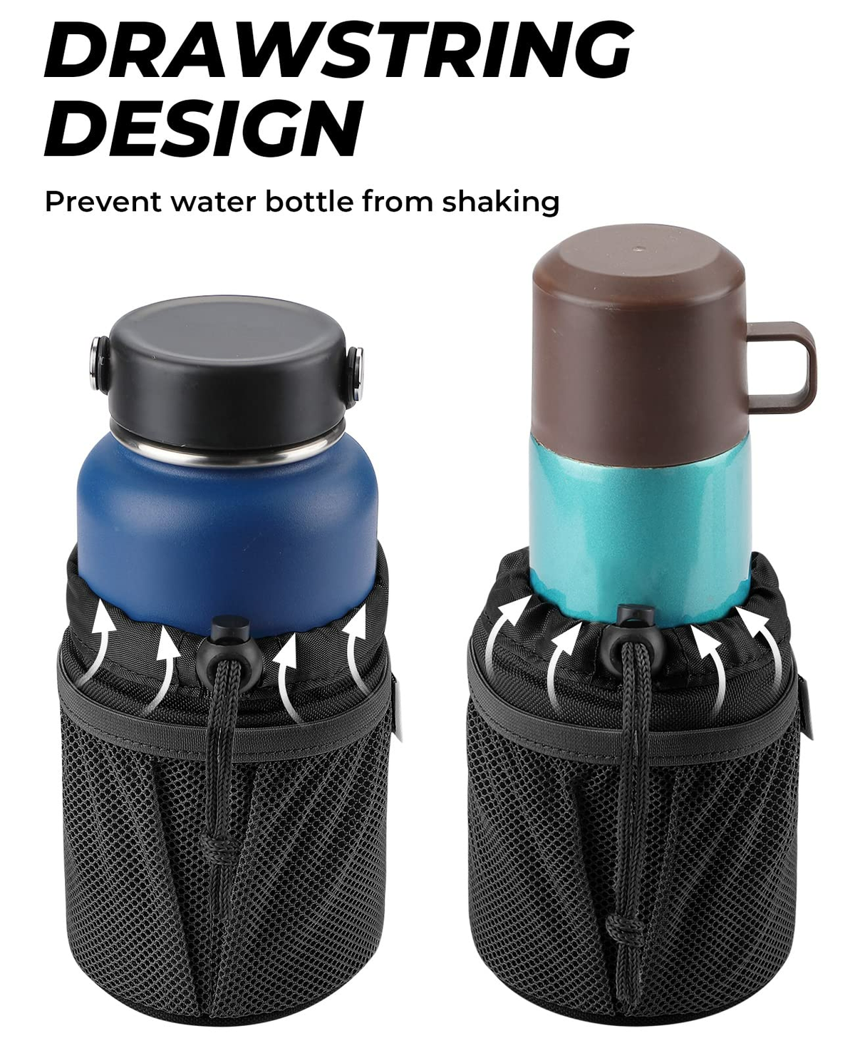 Universal Oxford Fabric Cup Holder with 0.6"-1.5" Alligator Clamp