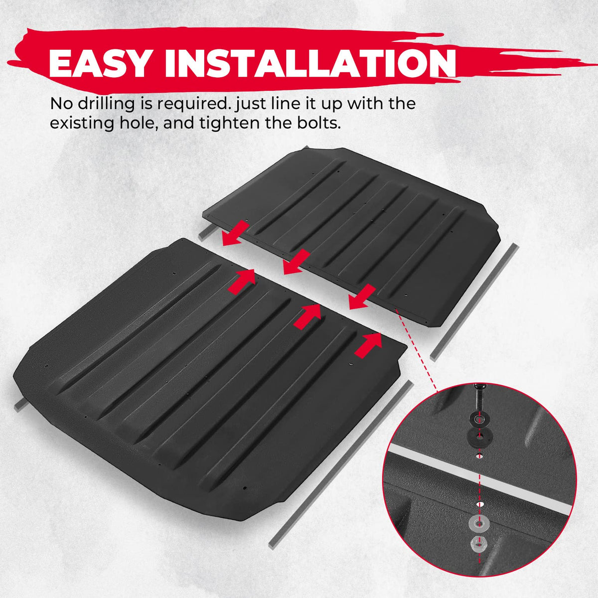 Heavy Duty 4 Doors Hard Roof For Polaris RZR XP 4 1000/ Turbo / S4 – fits Polaris RZR 4 900 (view 5)