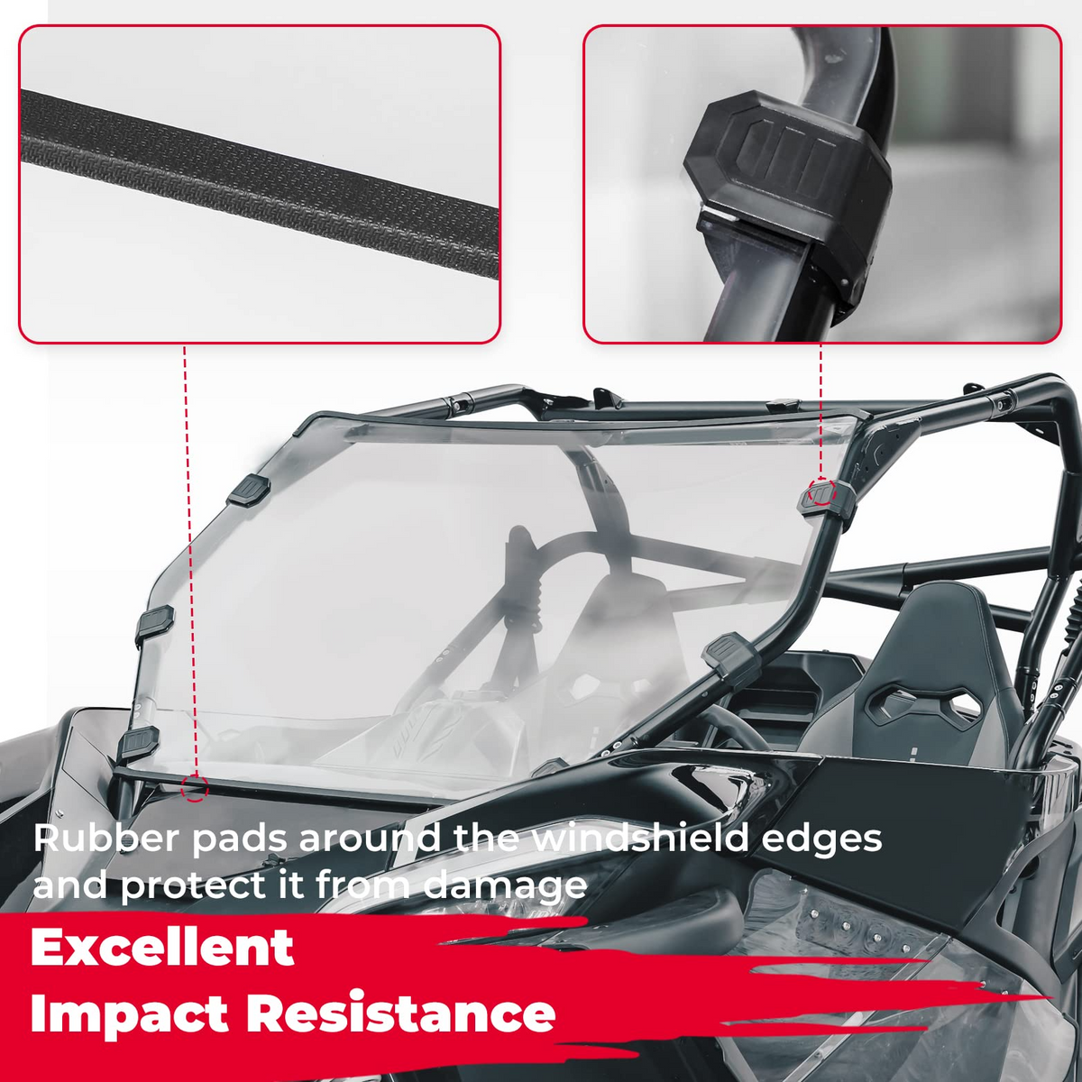 Scratch Resistant Full Windshield for CFMOTO ZForce 950