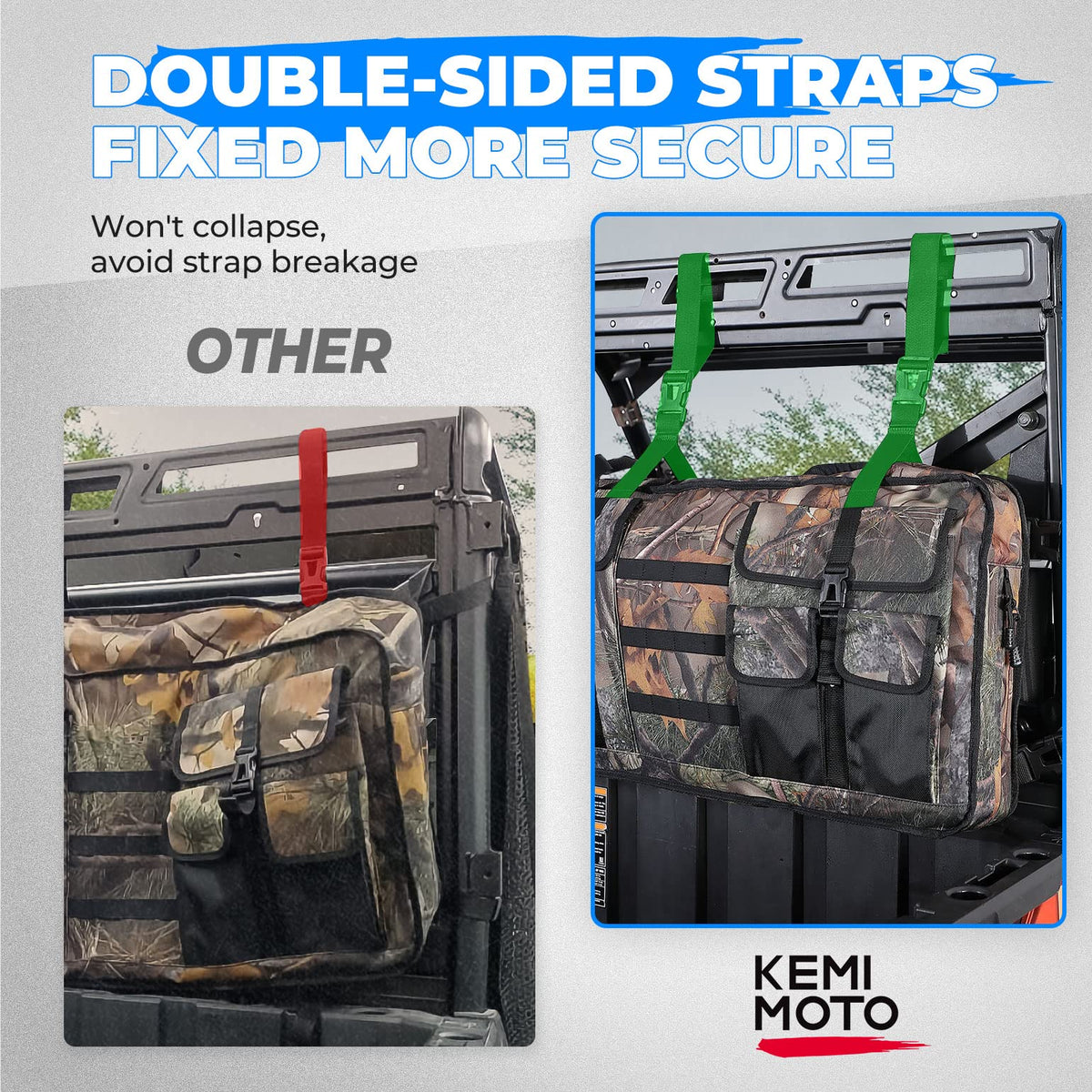 UTV Double Gun Holder Tool Rack Bag for Hunting Gear – fits Polaris Ranger (view 6)
