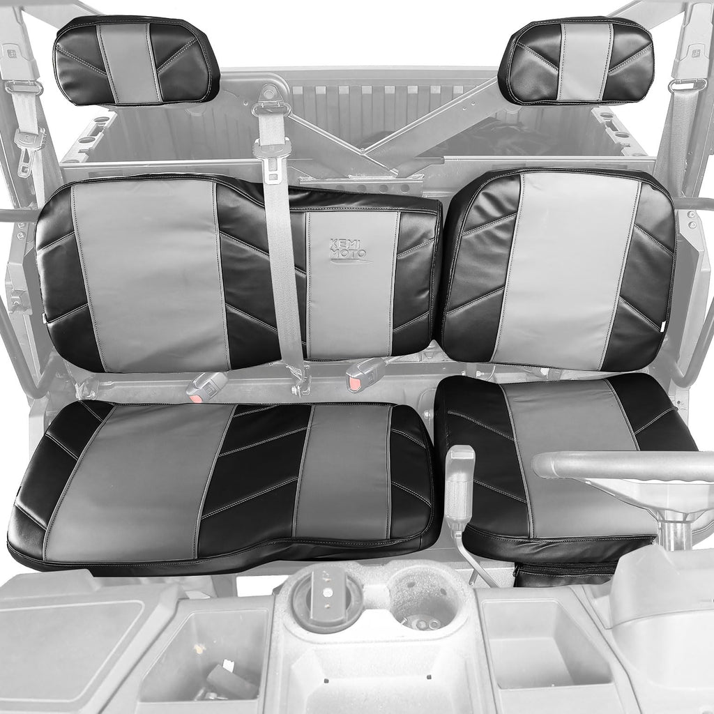 UTV Leather Seat Covers with Pocket for Polaris Ranger XP 1000/Crew