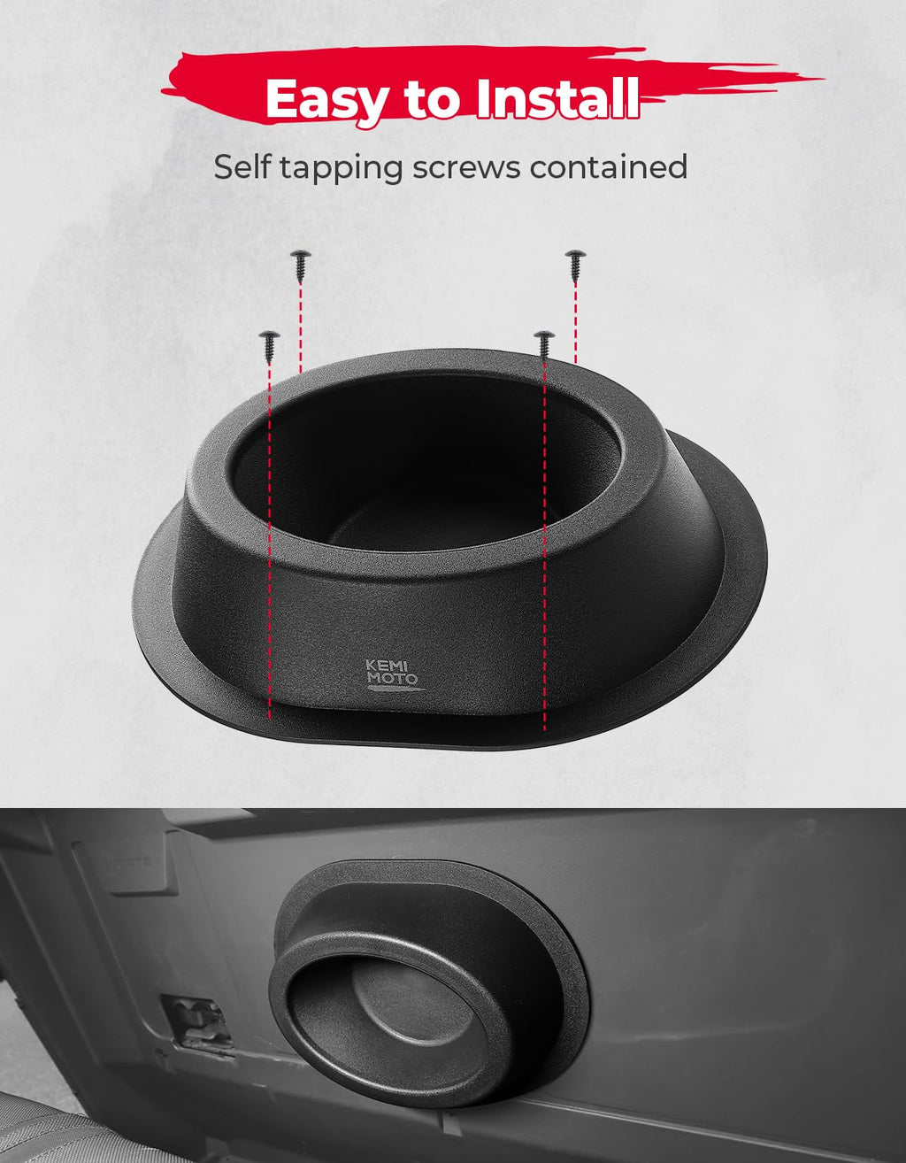 2PCS UTV Universial Speaker Pods for 6.5" Speakers