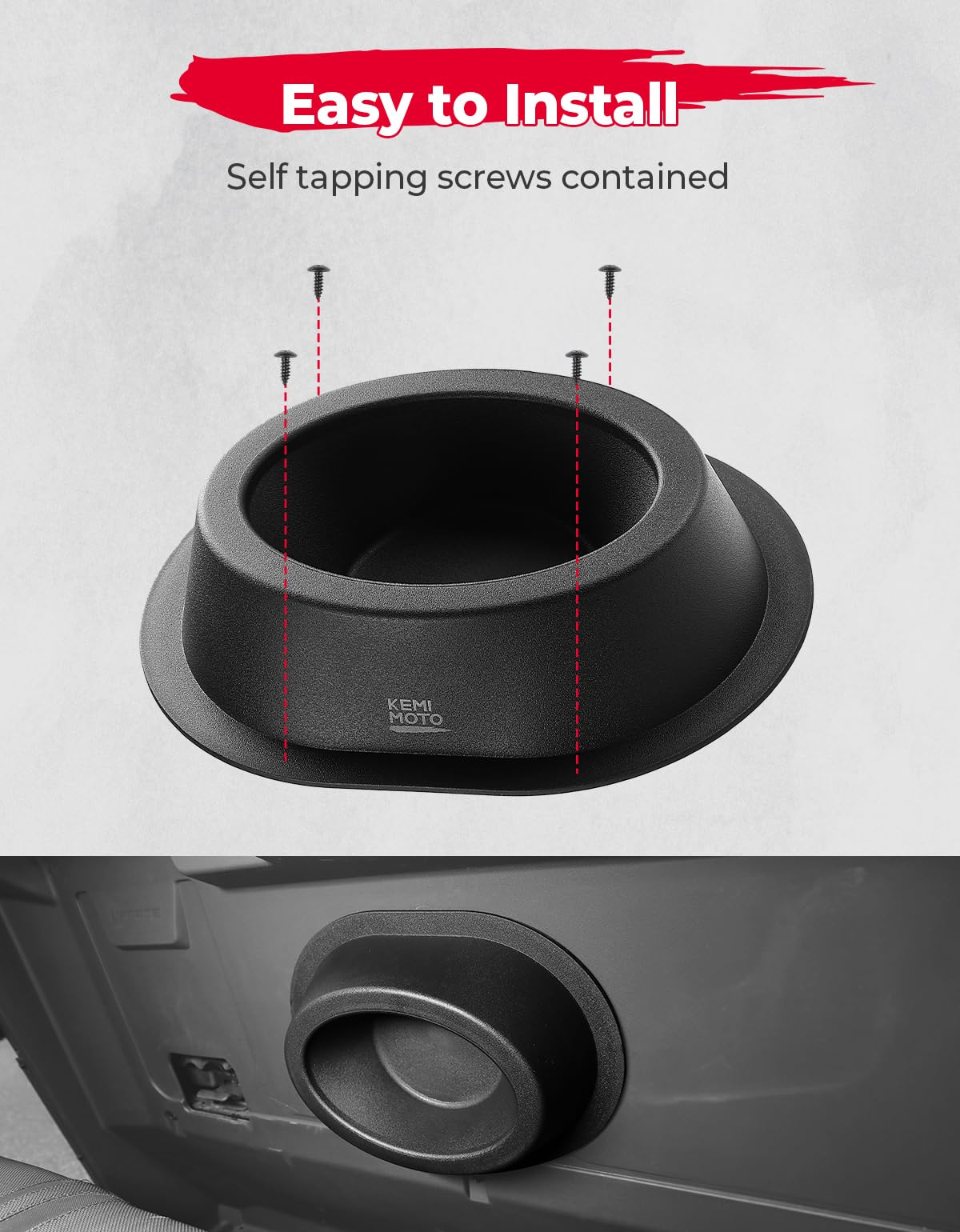 2PCS UTV Universial Speaker Pods for 6.5" Speakers