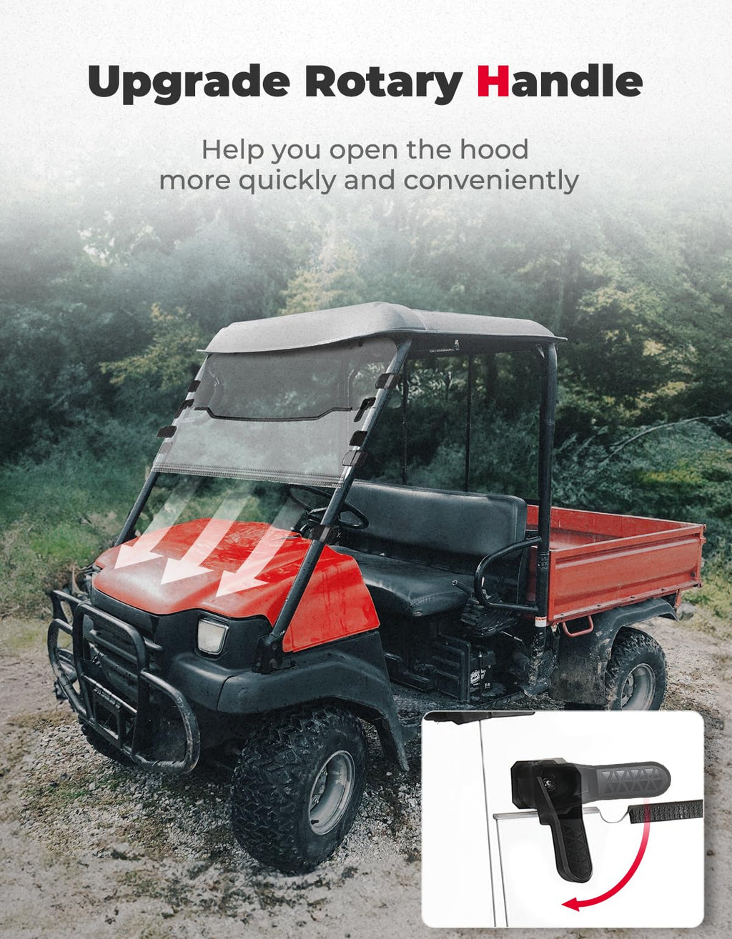 UTV Windshield for Kawasaki Mule 3010 – fits Kawasaki Mule (view 6)