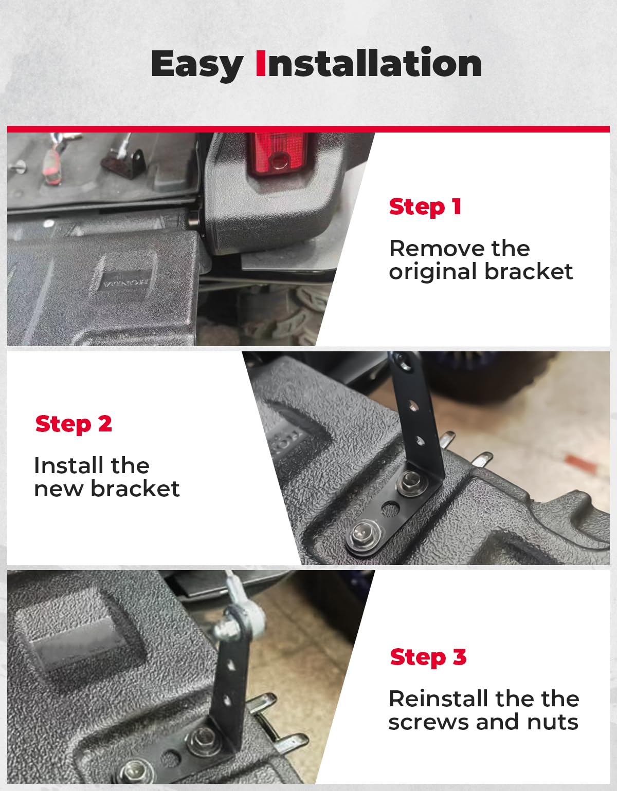 Tailgate Leveler Bracket for Pioneer 700 700-4 1000 1000-5 1000-6 – fits Honda Pioneer (view 6)