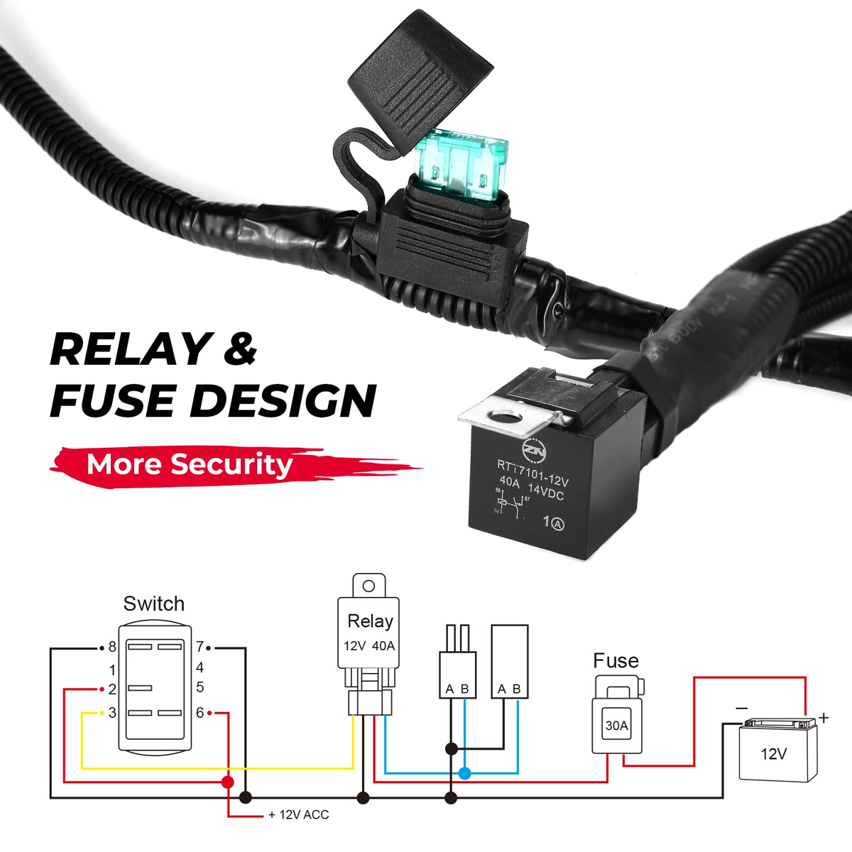 ATV/UTV Fan Override Switch Kit with Relay For Polaris, Can-Am – fits Polaris RZR XP 4 Turbo (view 6)