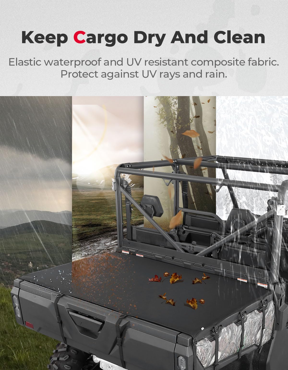 Soft Cargo Bed Cover for CFMOTO UFORCE 1000/1000 XL