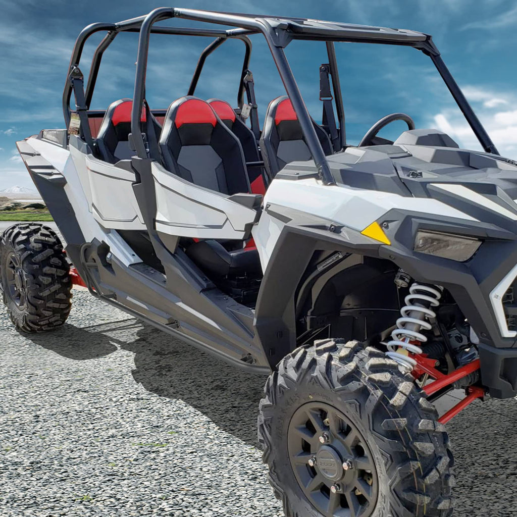 Steel Nerf Bars Fit Polaris RZR XP 4 1000 / 4 Turbo 2014-2023