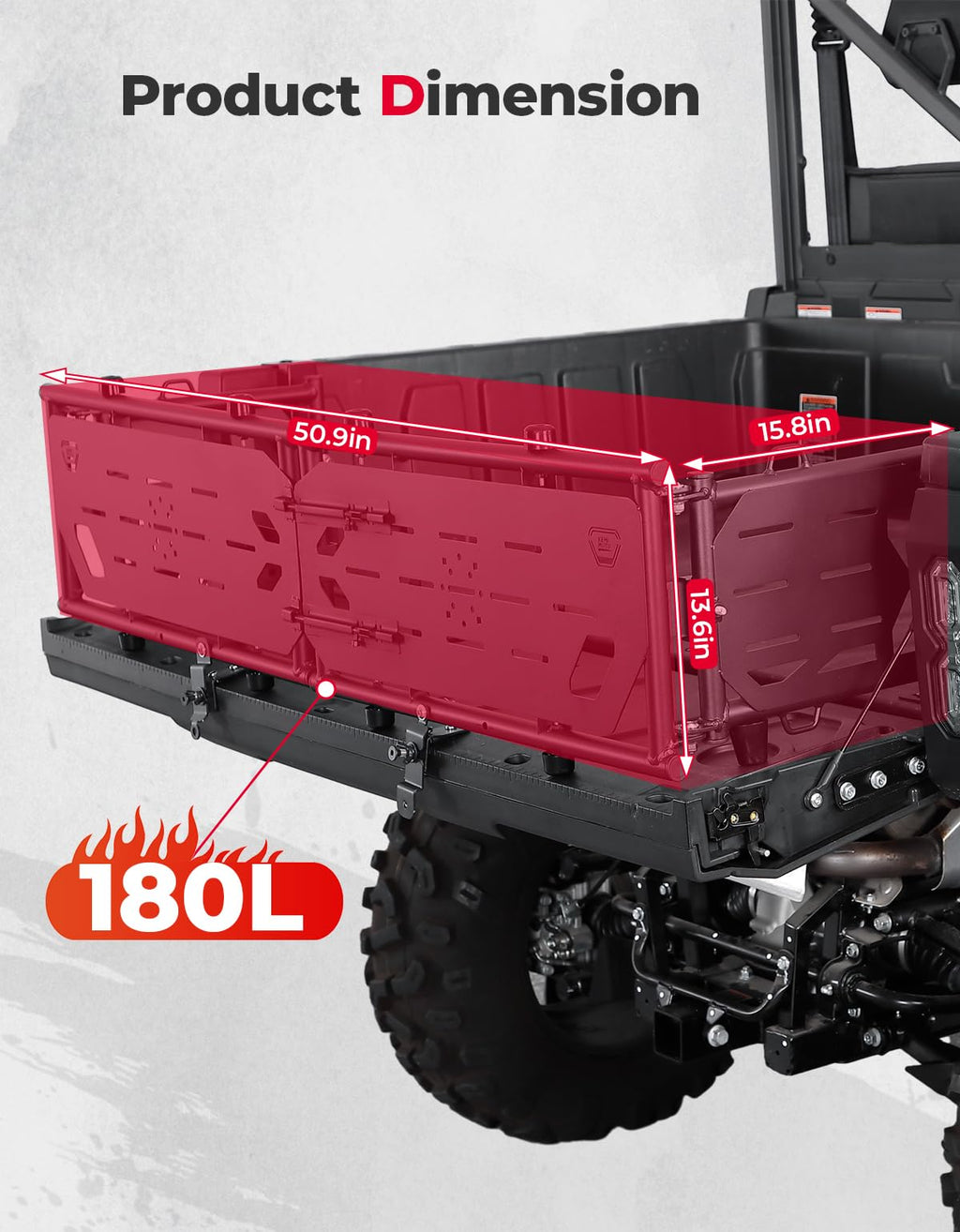 Bed Extender Tailgate Extension for CFMOTO Uforce 1000/1000 XL