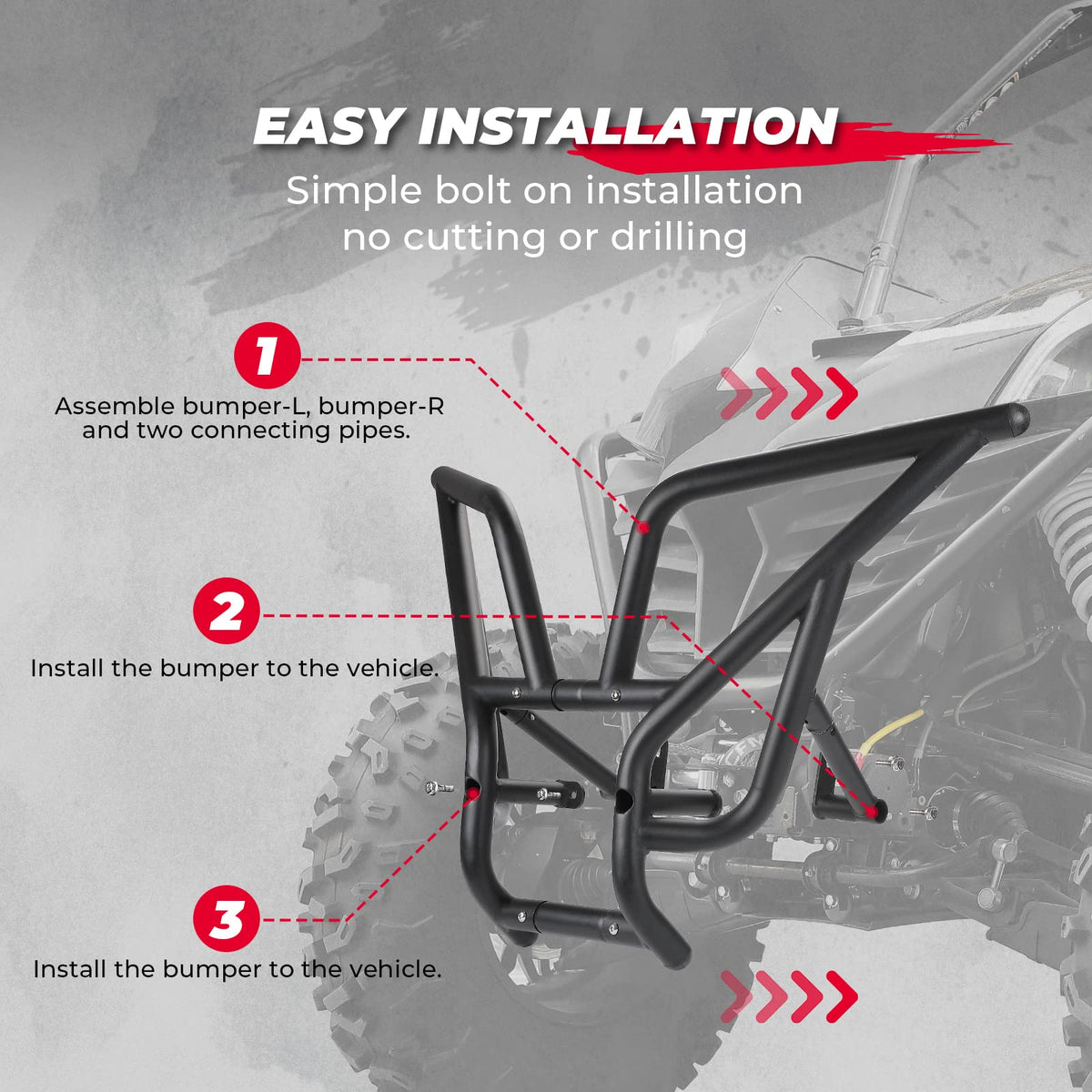 Front Bumper Brush Guard for CFMOTO ZForce 950