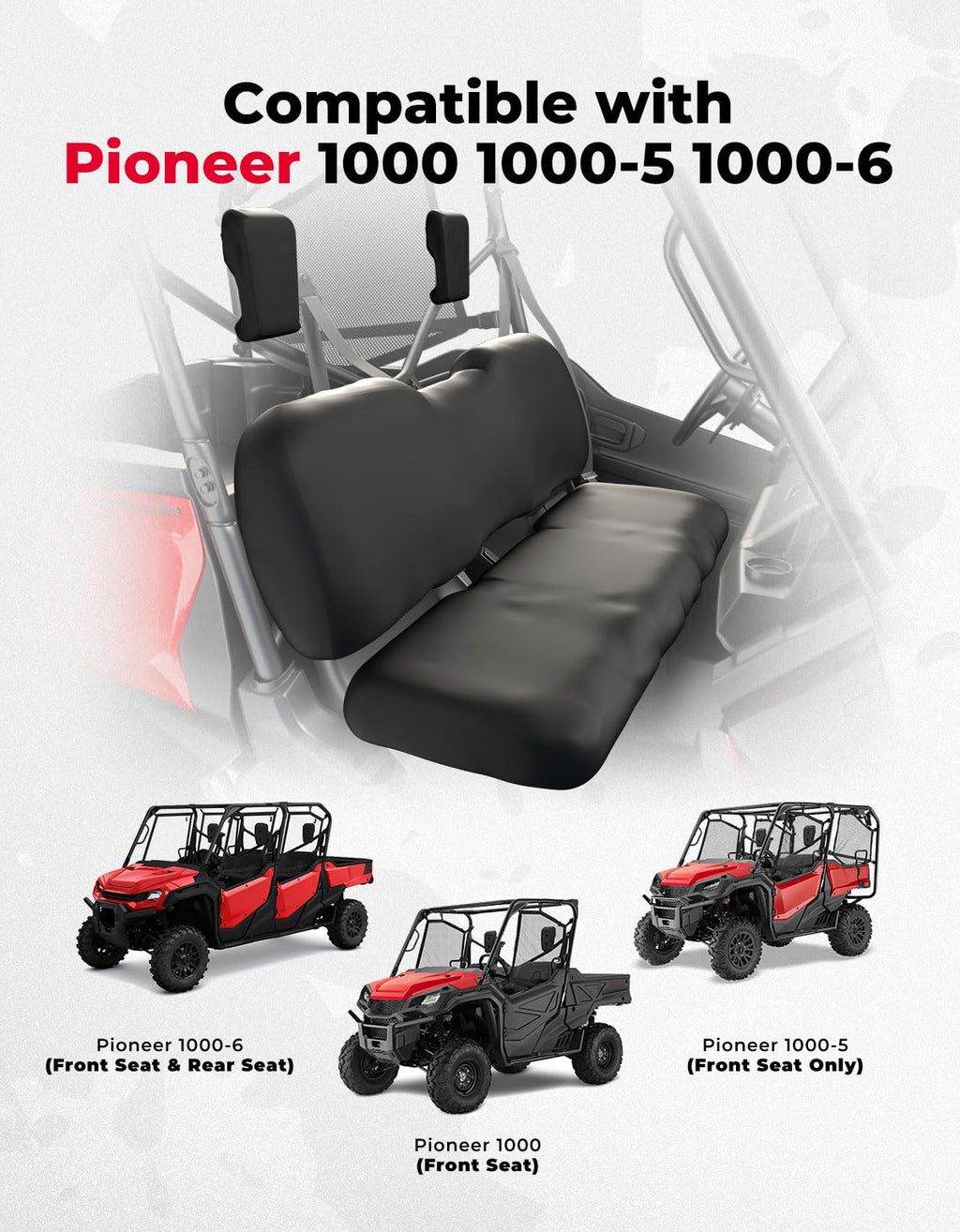 Upgraded Seat Covers for Pioneer 1000 1000-5/1000-6