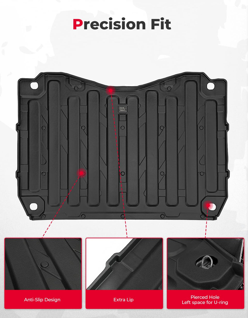 UTV Bed Liner Mat for Honda Pioneer 1000/ 1000-6 2016-2025 – fits Honda Pioneer 1000-6 (view 5)