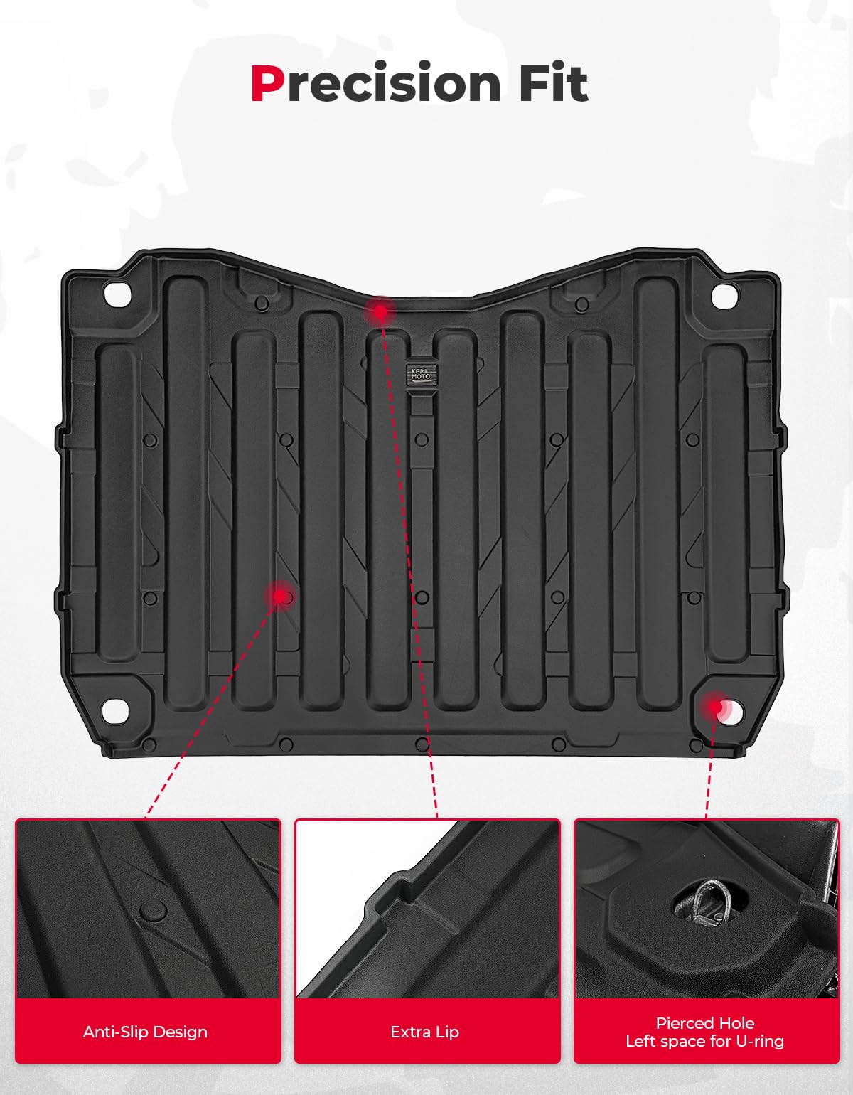 UTV Bed Liner Mat for Honda Pioneer 1000/ 1000-6 2016-2025 – fits Honda Pioneer 1000-6 (view 5)