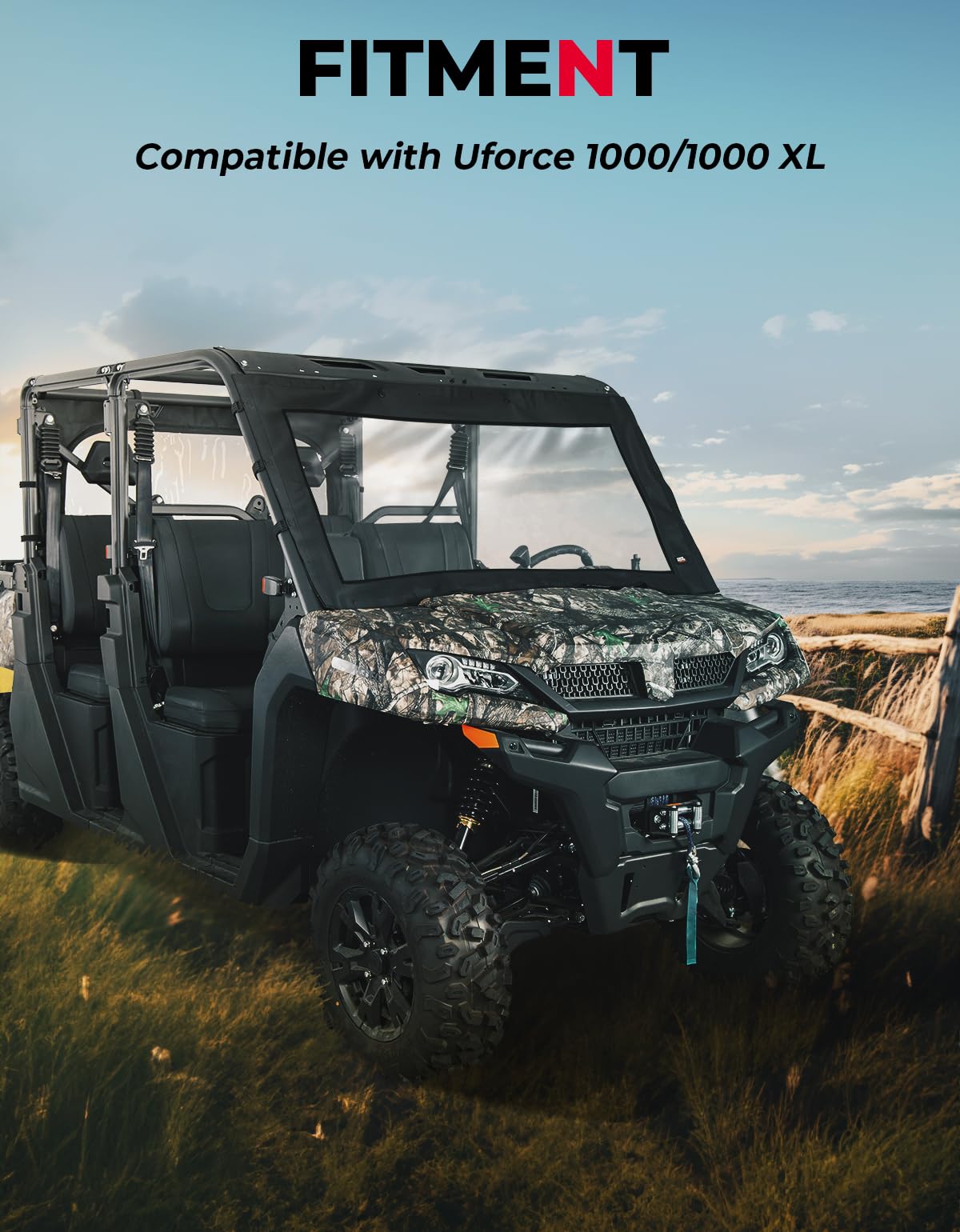 Soft Front Windshield / Window for CFMOTO Uforce 1000/1000XL