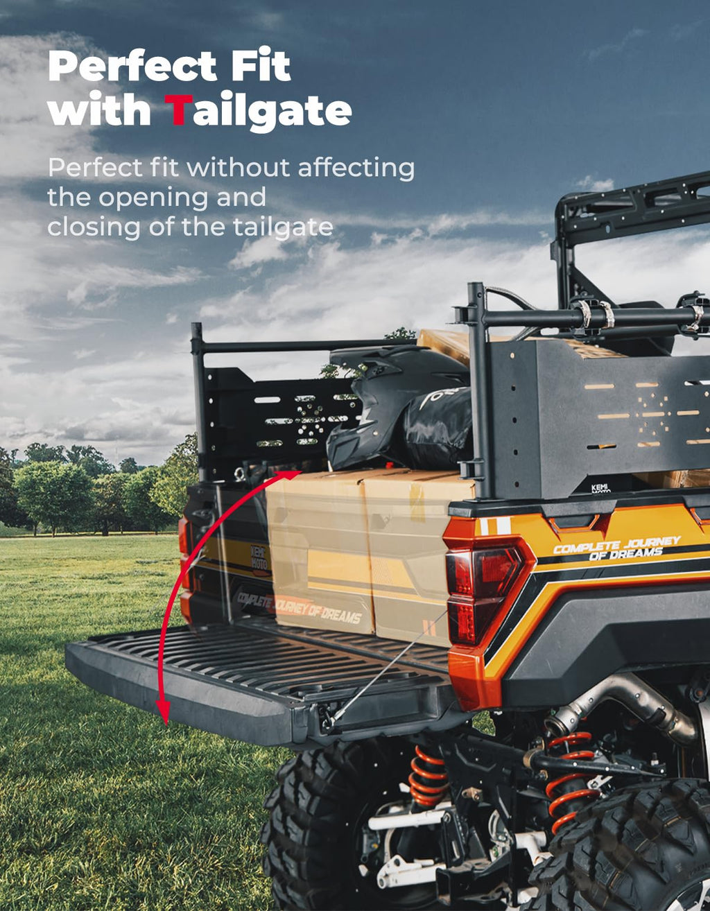 Heavy Duty Rear Cargo Rack for Polaris Ranger 1000/XP 1000/XP 900/XP 570