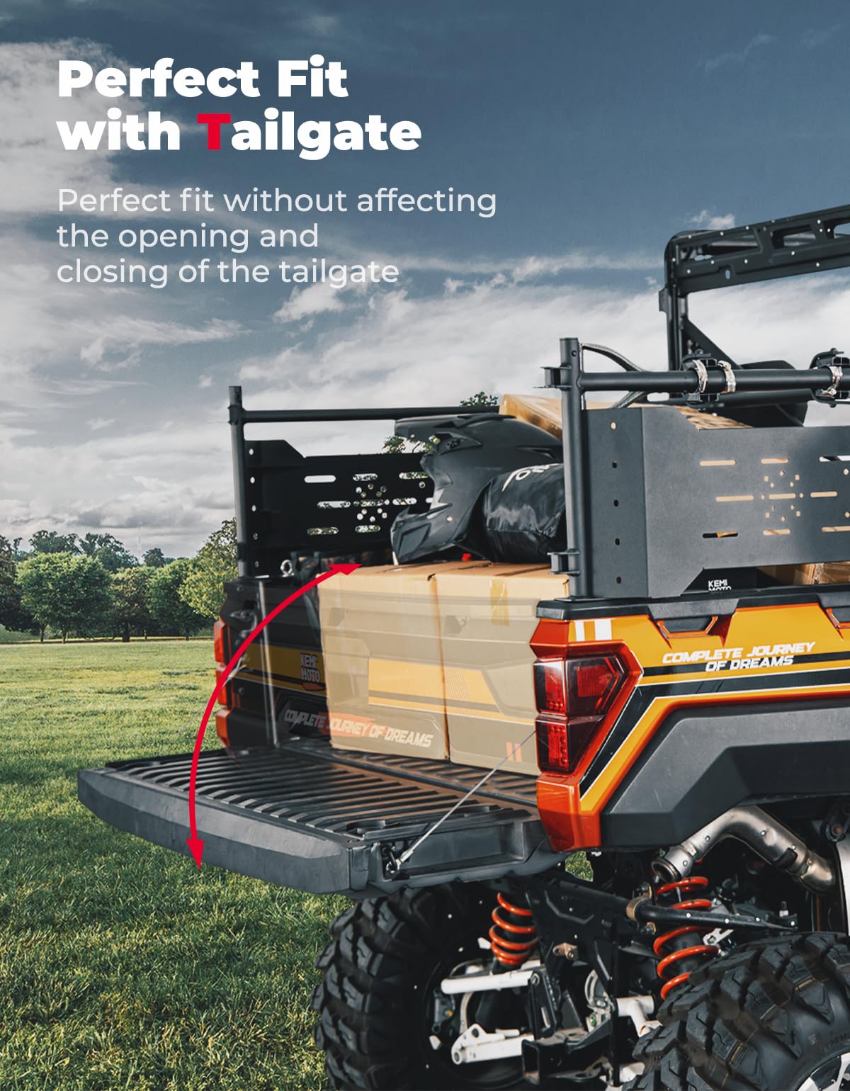 Heavy Duty Rear Cargo Rack for Polaris Ranger 1000/XP 1000/XP 900/XP 570