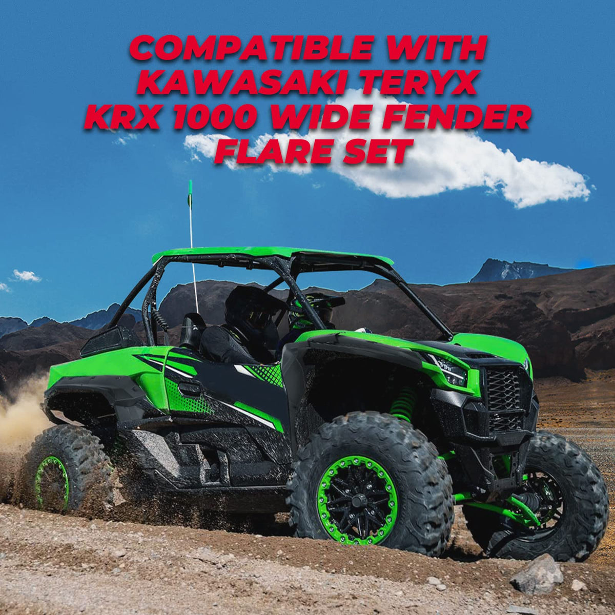 Mud Fender Flares for Kawasaki Teryx KRX 1000 – fits Kawasaki Teryx KRX 1000 (view 6)