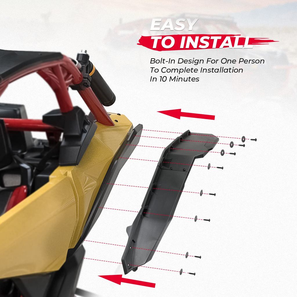 Extended Fender Flares & Side Mirrors for Can-Am Maverick X3 – fits Can-Am Maverick X3 2-Seat (view 7)