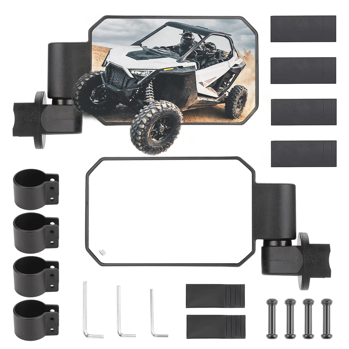 UTV Rear View Side Mirrors for 1.6" -2" CFMOTO zforce-950 (1 pair)
