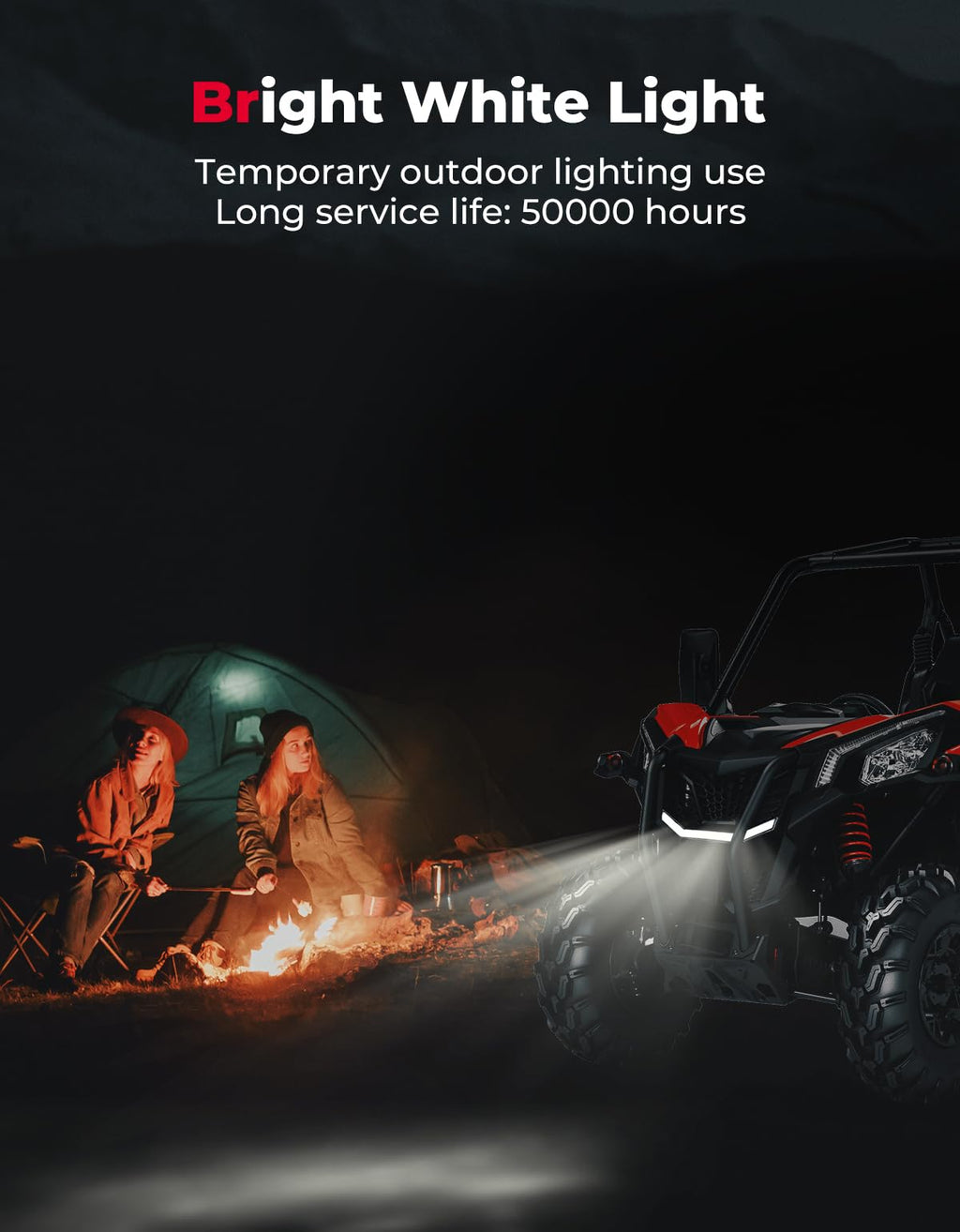 Front Grille Light, LED Accent Light for Can-Am Maverick Trail Sport